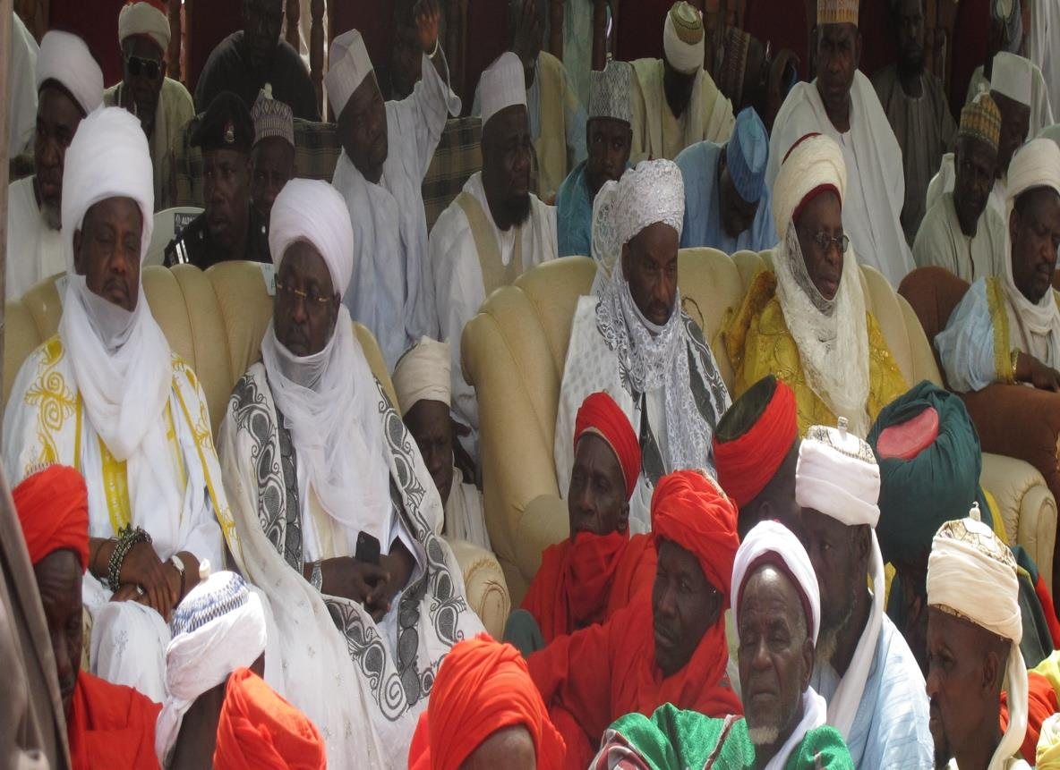 Traditional rulers at a council gathering